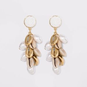 SUGARFIX by BaubleBar Shell Charm Drop Earrings